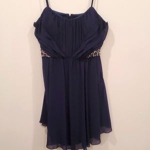 Navy blue cocktail dress